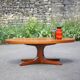 Table basse Baumann, table bois pied étoile, table basse vintage, table de salon, 70's