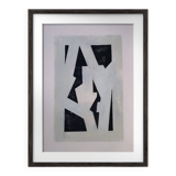 Modern geometric painting