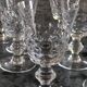 8 Verres ciselés en cristal ancien