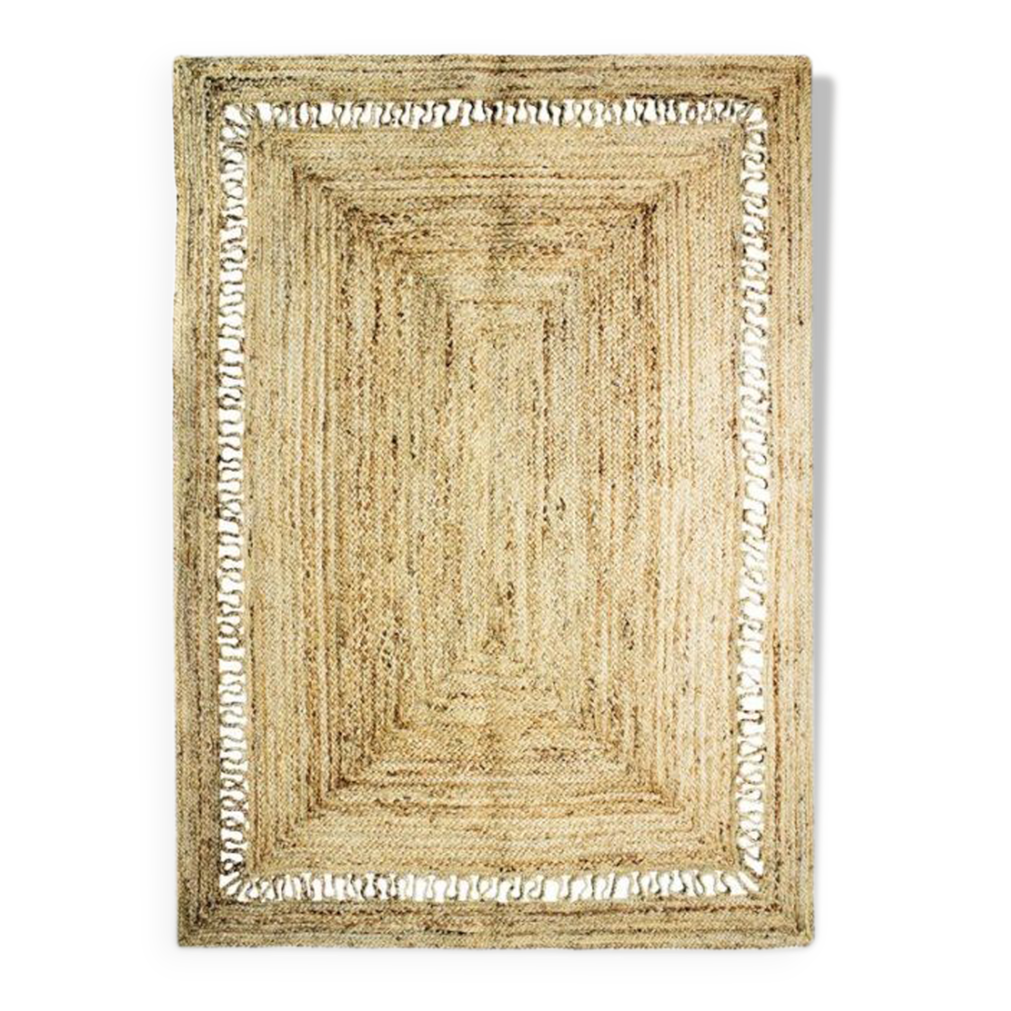 Jute rug with openwork pattern 160x230 cm