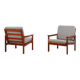 2 fauteuils "Capella" par Illum Wikkelsø pour Niels Eilersen