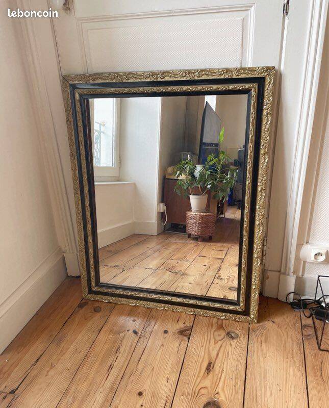 Large old golden mirror