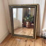 Large old golden mirror