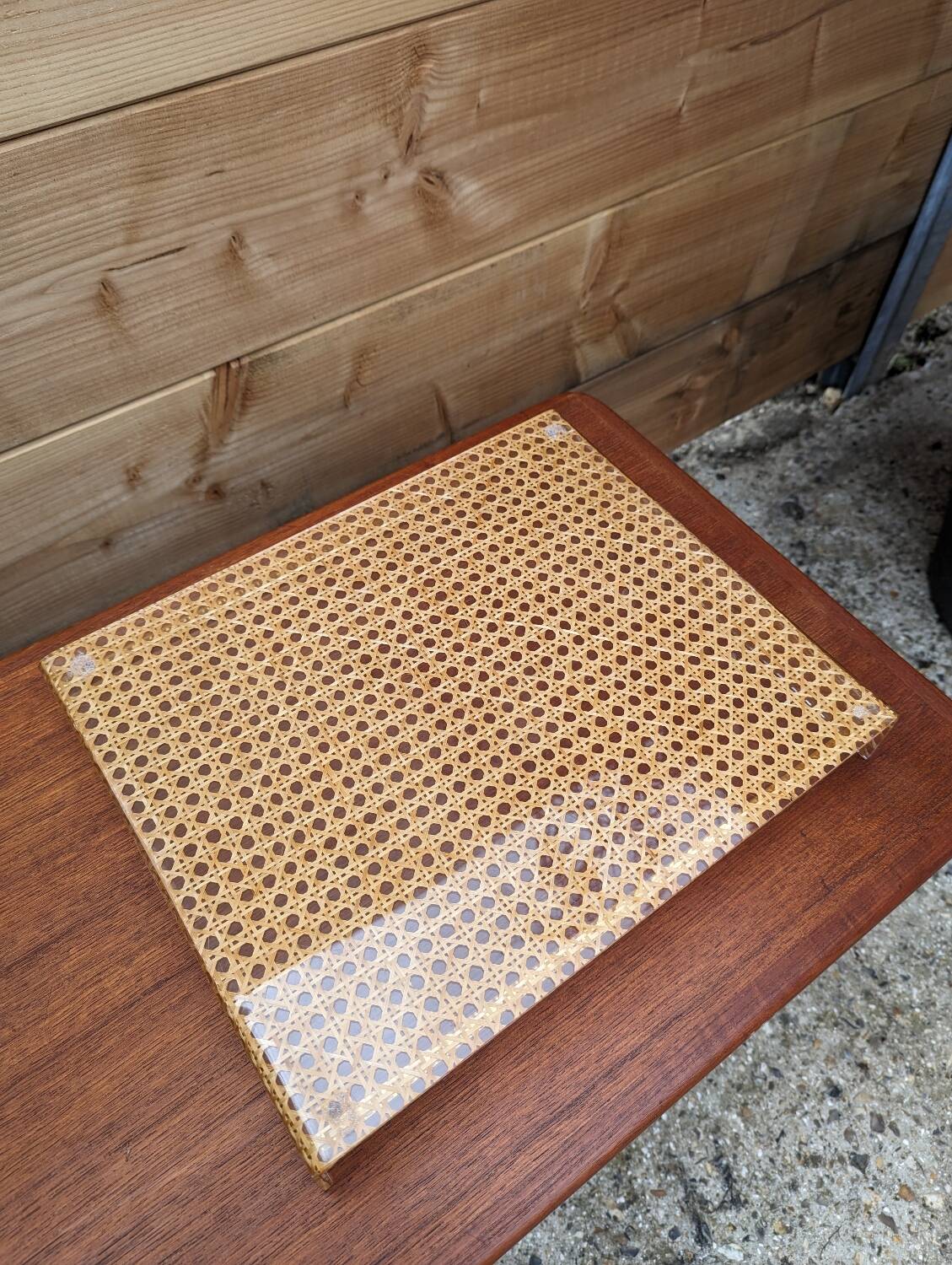 Plateau "Dior" vintage plexi 70