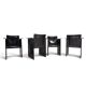 Arrben Solaria leather dining chairs, set of 4 by Tito Agnoli, 1970
