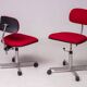 Chaises de bureau rouges Jørgen Rasmussen Kevi