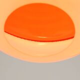 Space Age Italian Orange Pendant Lamps, Set of 2