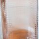 Vintage pink glass grocery jar