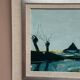 Swedish Oil on Canvas – “Farm by the Lake” by Bengt Hillgrund