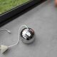Suspension eyeball 1970 en inox chromé
