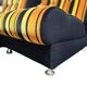 Fauteuil vintage à rayures orange space age / fauteuil une place