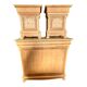 1990s Italian Natural Unpainted Set of a Chest of Drawers and Two Bedside T