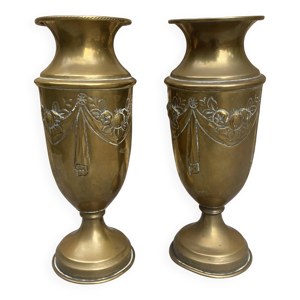 Paire de vases soliflores