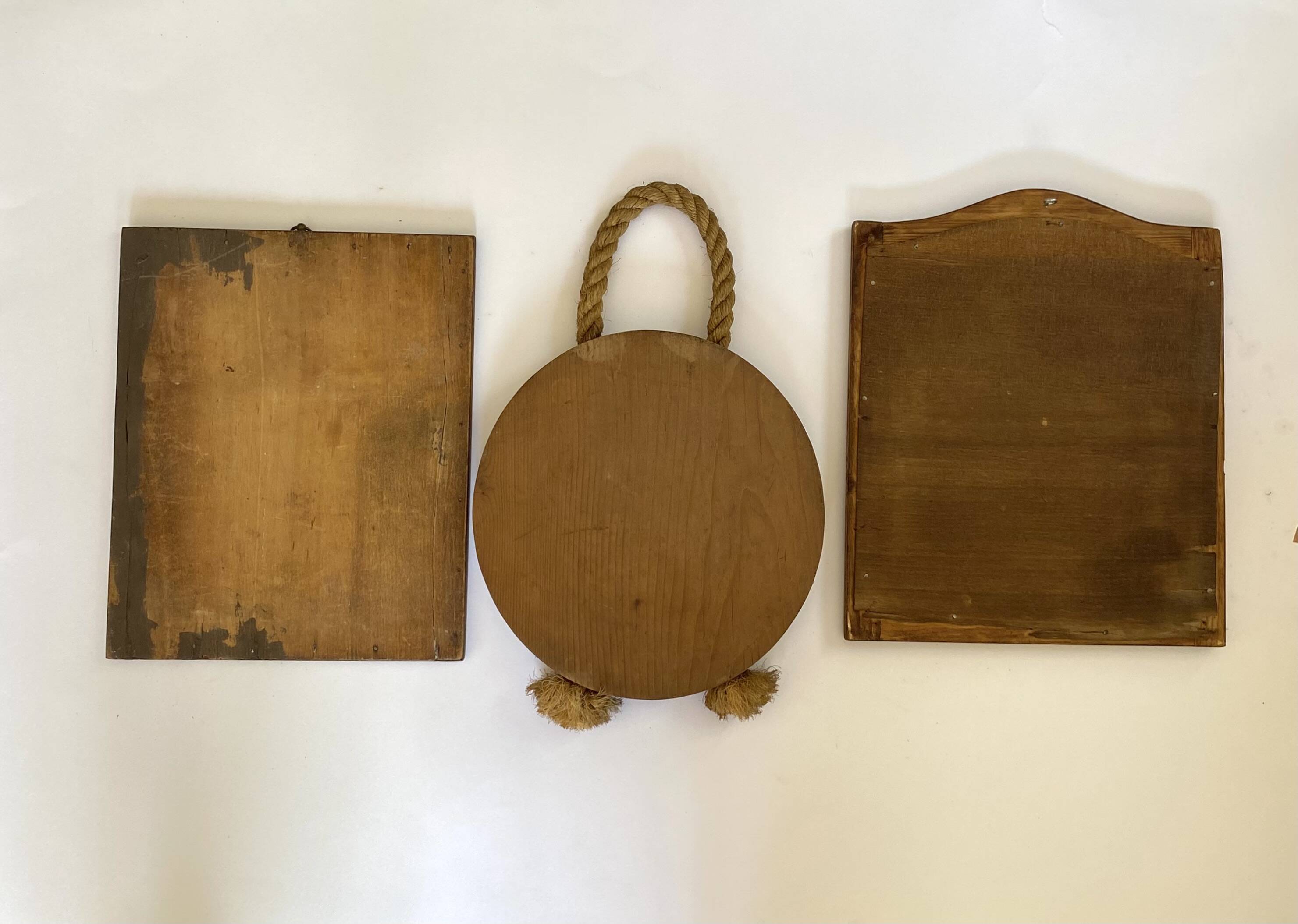 Miroir bois style Amish, 25x30 cm