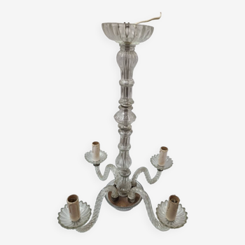 Murono or Bohemian glass chandelier, 1950