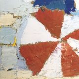 Poster Nicolas de Staël, Le Lavandou, character on the beach, 1991