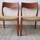 Vintage Niels Otto Møller 1950s chairs