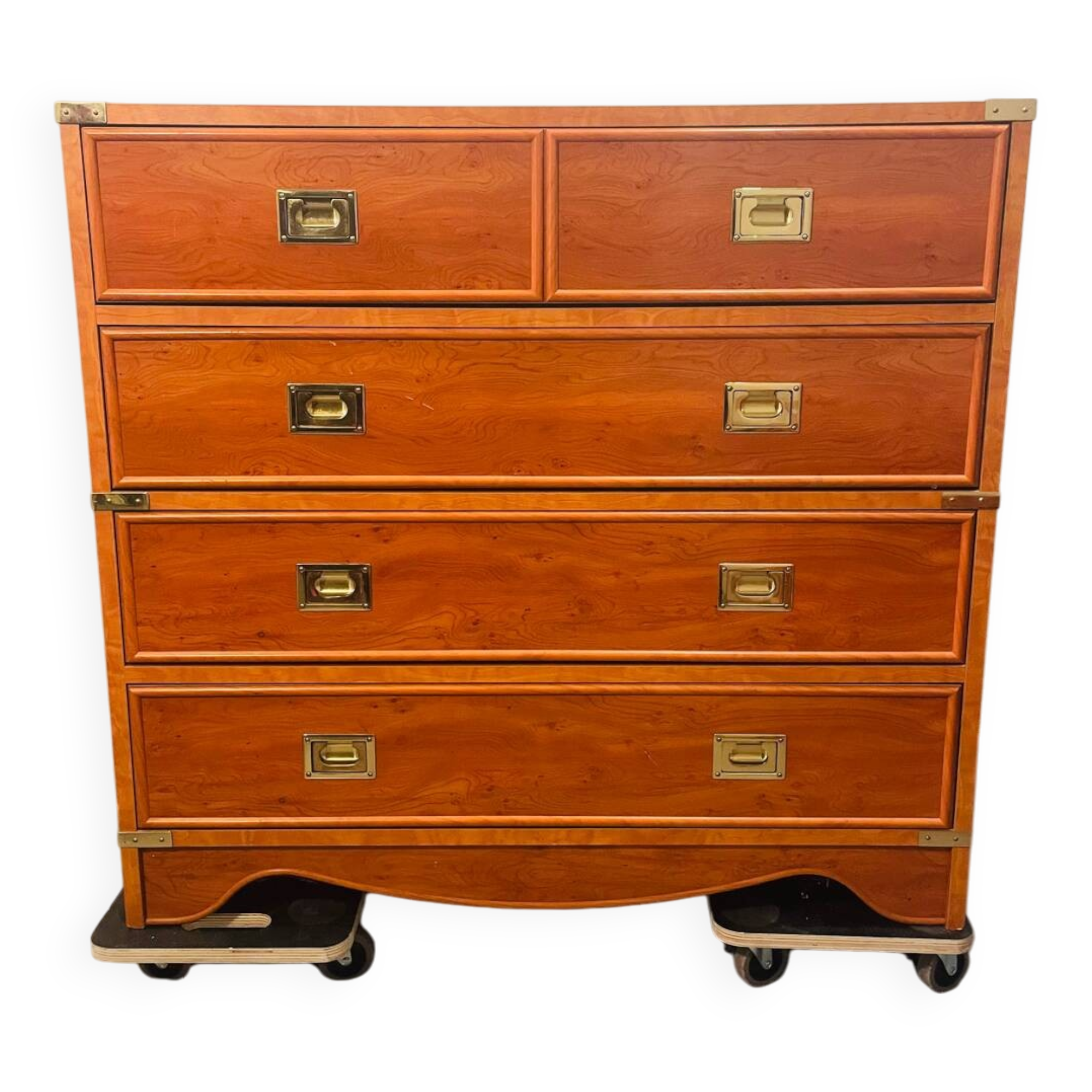 Marine chest of drawers Gautier 1991 furniture with brass handles