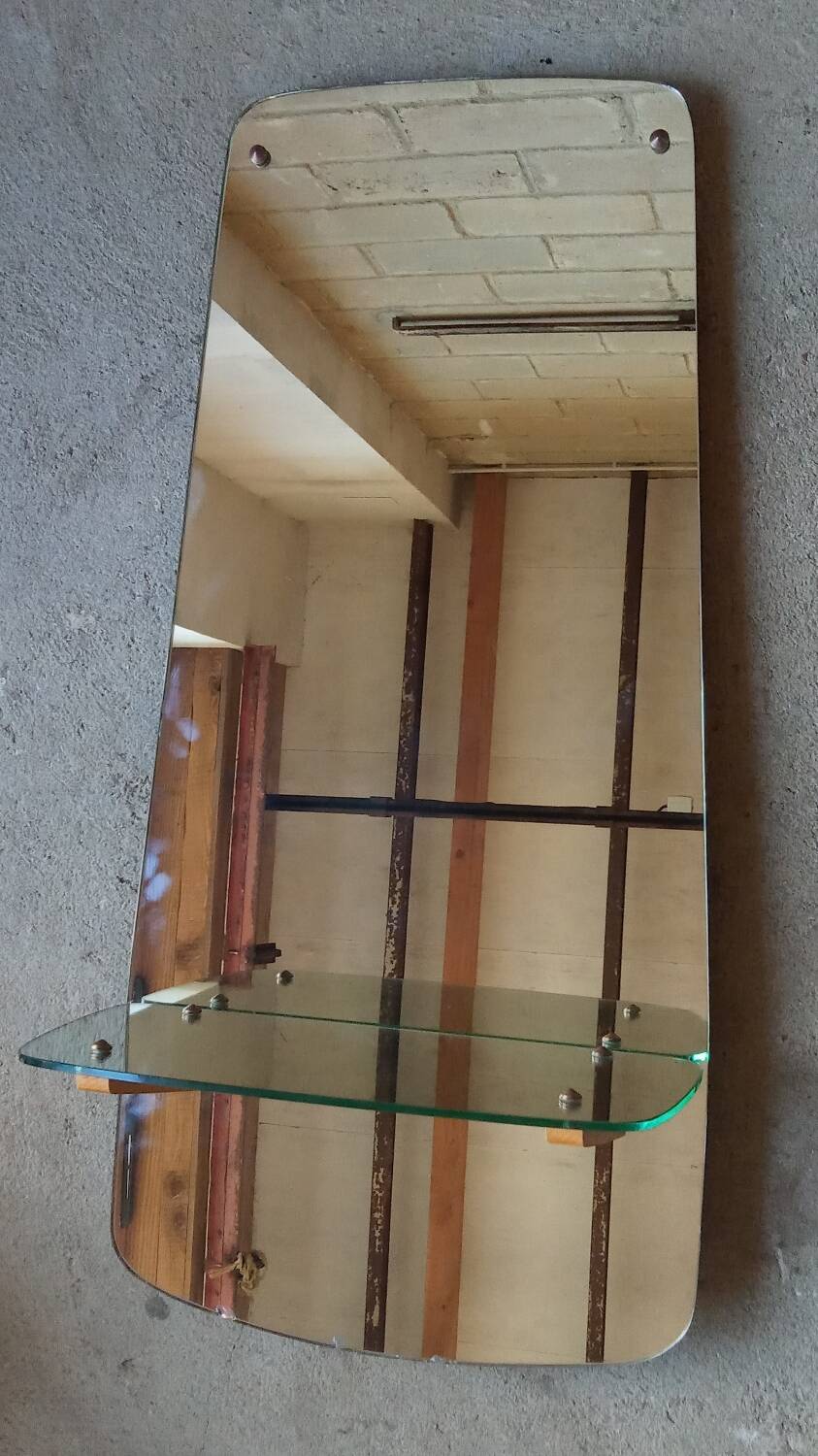 Wall-mounted dressing table mirror, 1950s