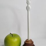 Biomorphic-inspired sculpture, on an industrial wooden base, 27 cm