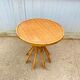 Round rattan table dia 65cm vintage 60s