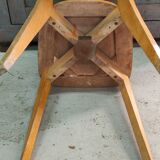 Series of six wooden bistro chairs