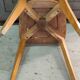 Series of six wooden bistro chairs