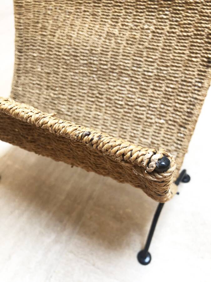 Rope magazine rack, 1970