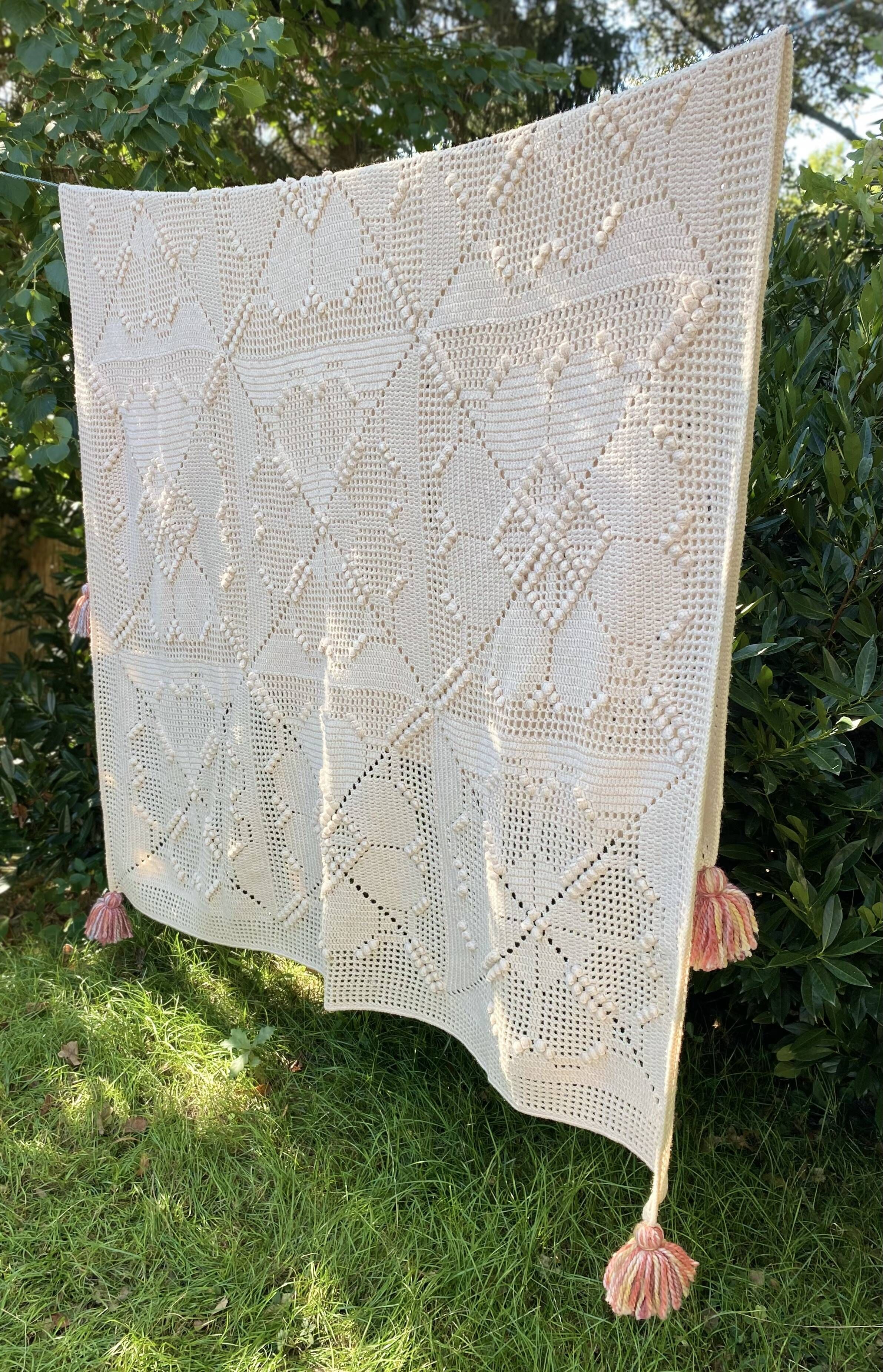 Bedspread - Wool blanket - Knitted