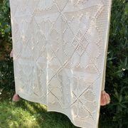 Couvre-lit -Plaid en laine - Tricot