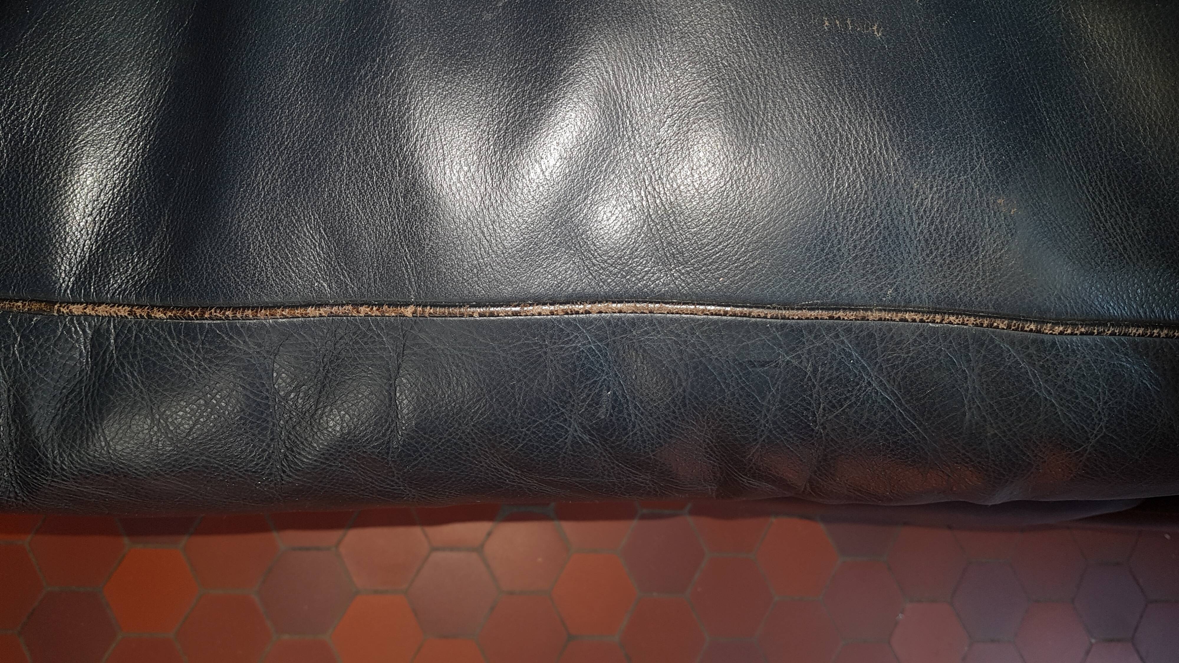 Poltrona Frau leather sofa