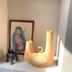 Grand vase en grès brut