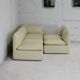 Set of 5 leather armchairs, France 80