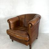 Clubchair sheep’s leather