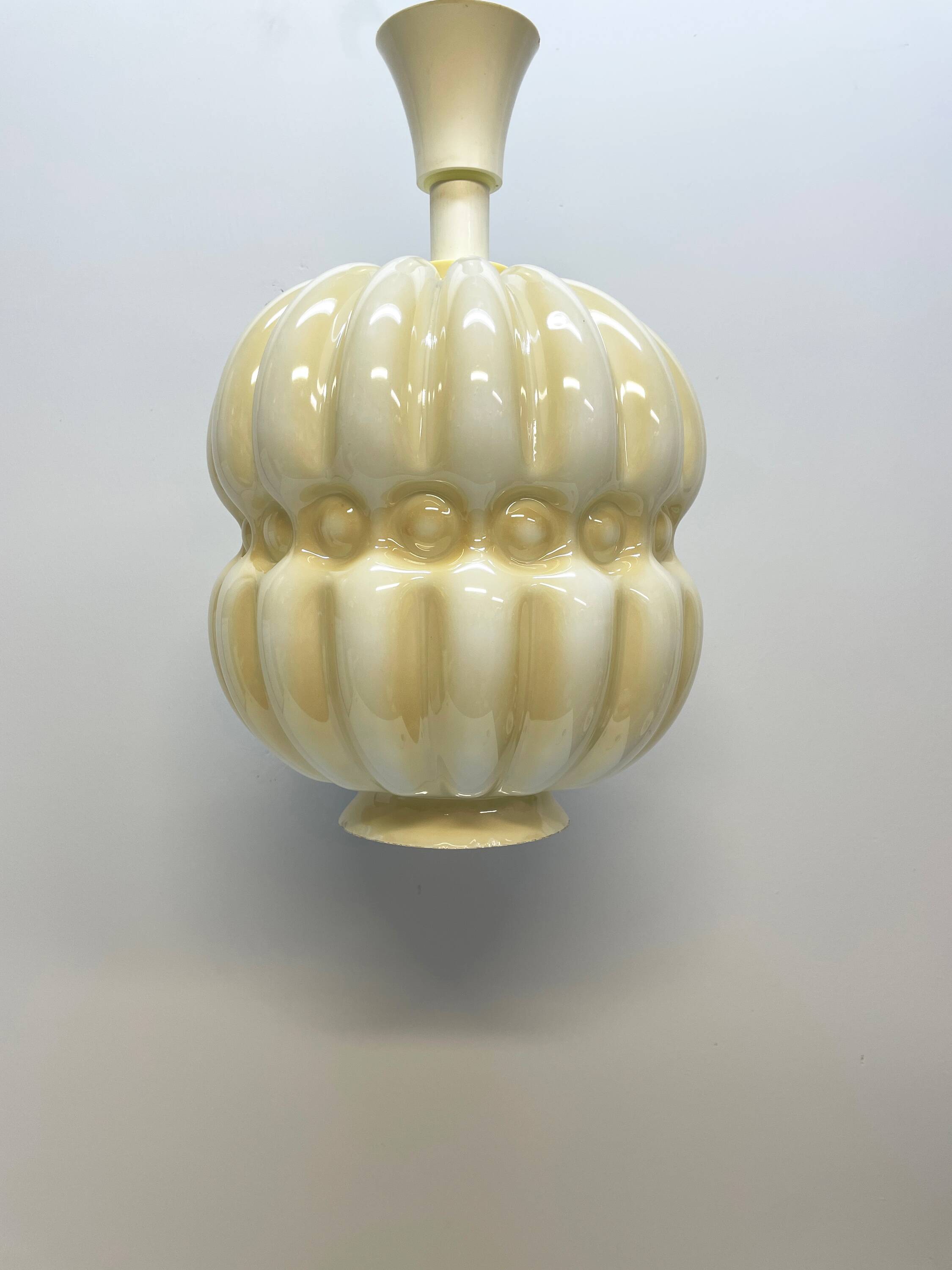 Glass pendant lamp, Polam-Meos, 1970s.