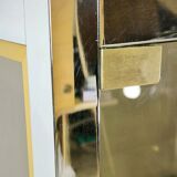 Vitrine Renato Zevi en laiton et verre fumé