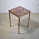 Table d'appoint laiton et céramique 1960