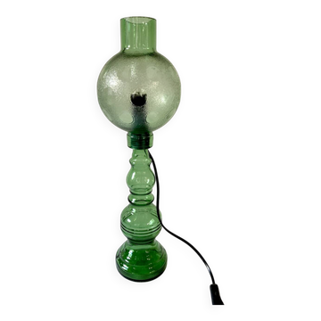 Cevin lamp in green glass