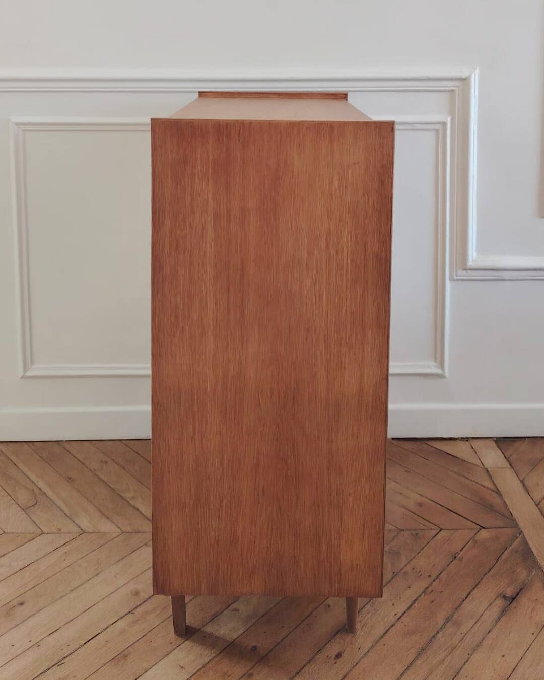 Renovated vintage high sideboard, 1960s