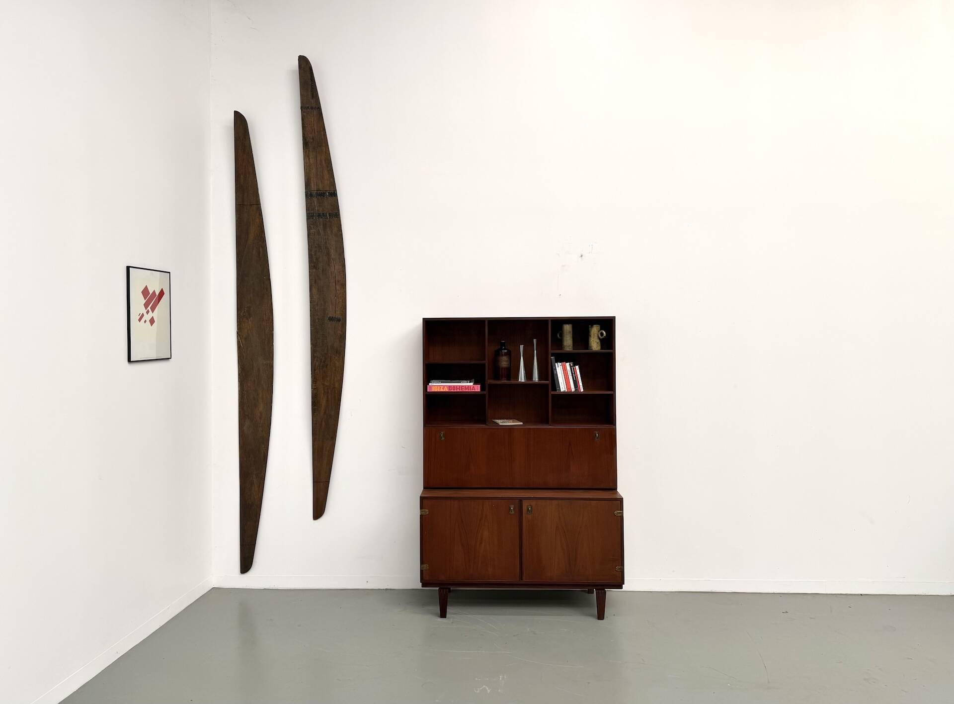 Teak and brass bookshelf designed by Peter Løvig Nielsen, CI.