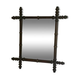 Ancient bamboo mirror - 50x43cm