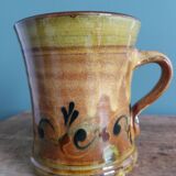 Handmade terracotta mug cup