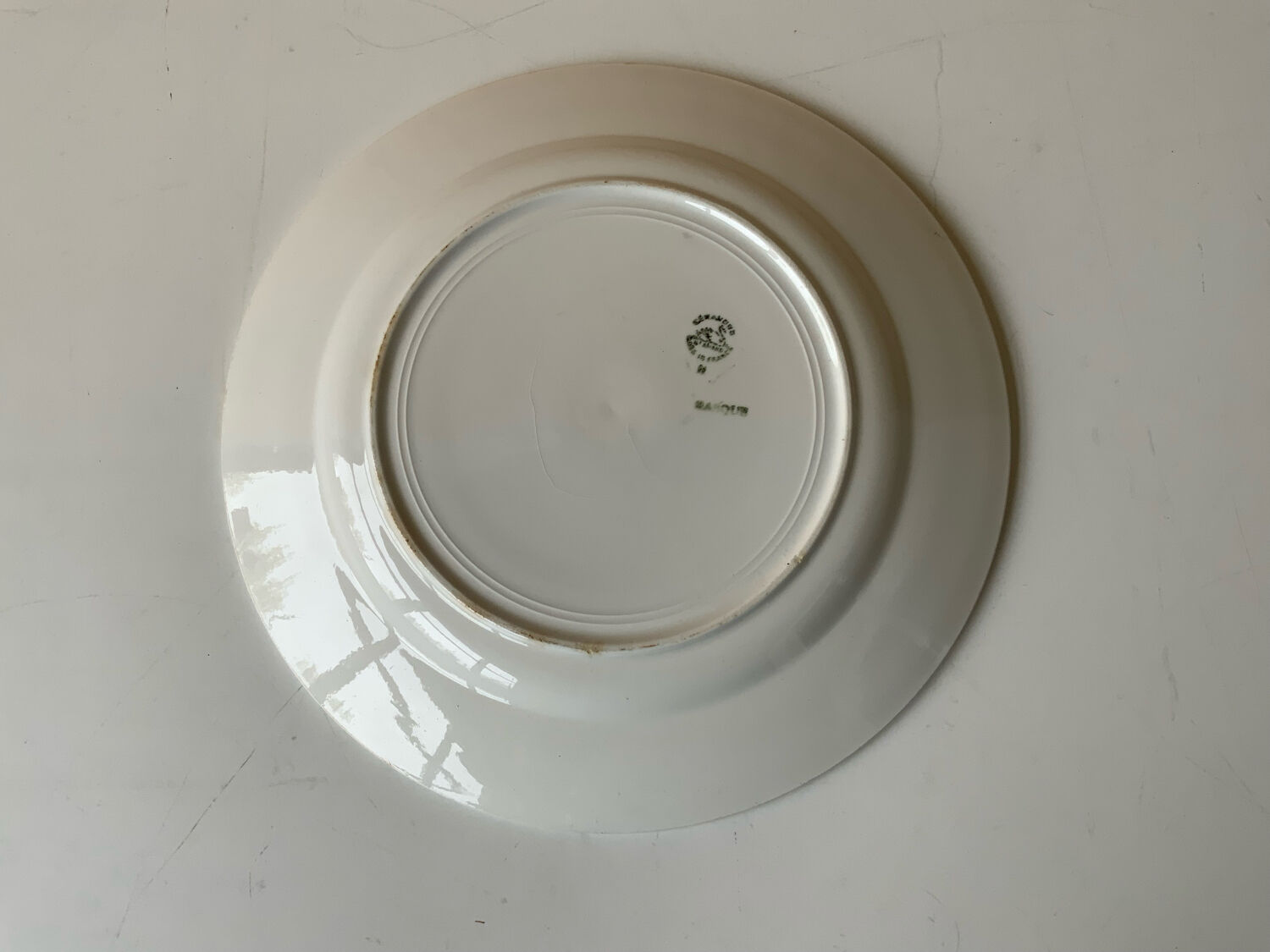 Blue art deco dish Selency x Monoprix Croisé Laroche