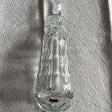 Crystal decanter with ship engraving