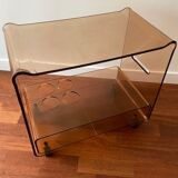 Smoked plexi service trolley
