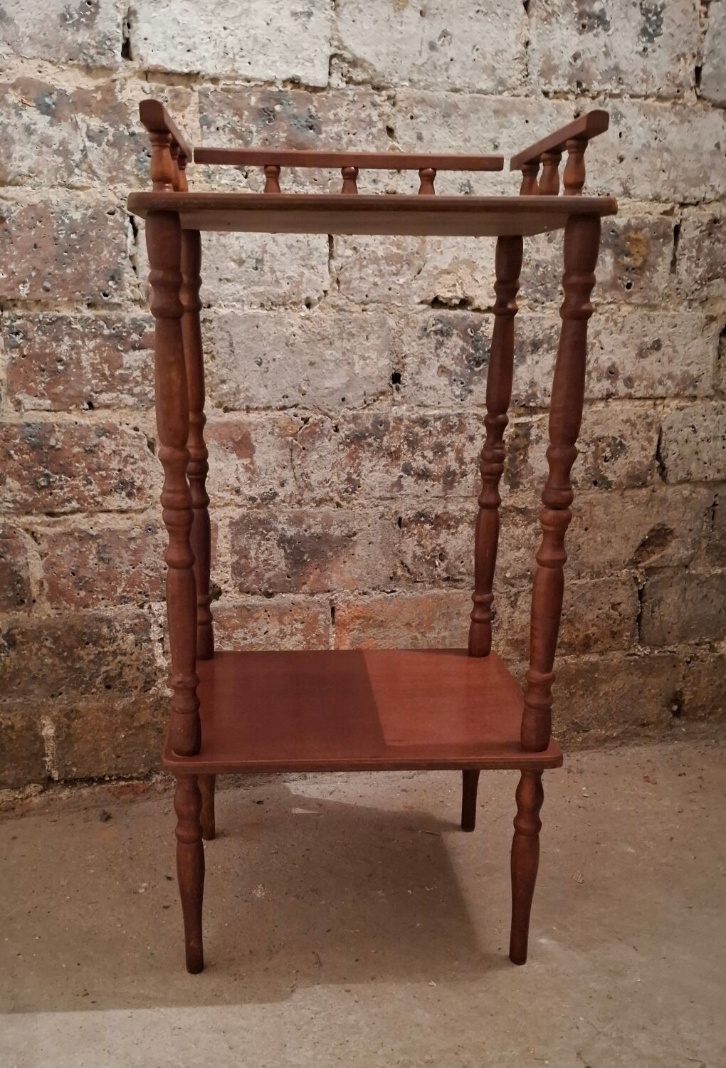 Small vintage wooden console