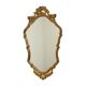 Miroir Deknudt classique du milieu du siècle, feuille d'or, années 50