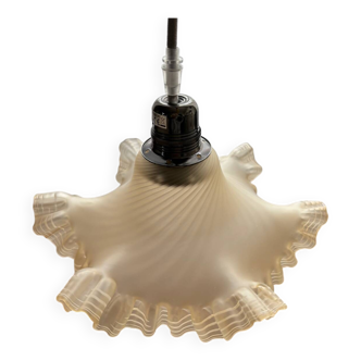 Antique opaline pendant light