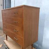 Commode en chêne clair vintage