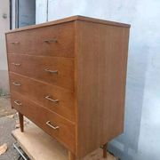 Vintage light oak chest of drawers
